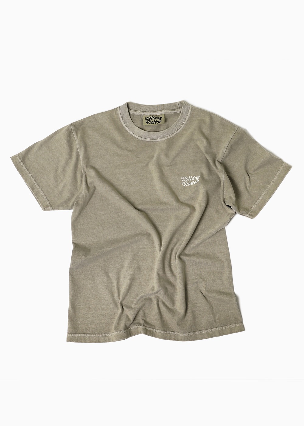 홀비 피그먼트 티셔츠 - Khaki
