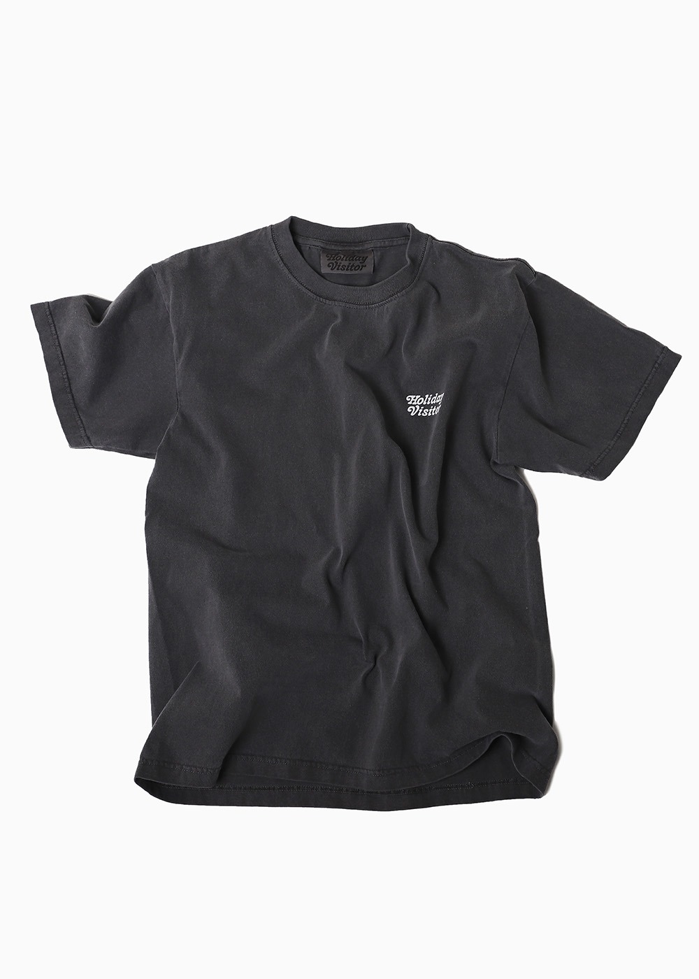 홀비 피그먼트 티셔츠 - Black